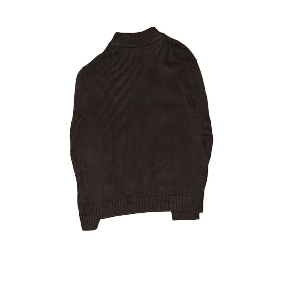 Chaps by Ralph Lauren Sweater Zip Mens Size XL Brown Collar Gray - Picture 3 of 3